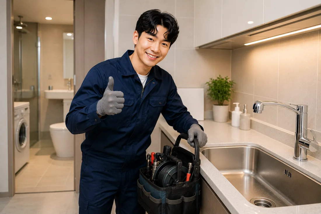 전곡읍 배관막힘 마무리점검