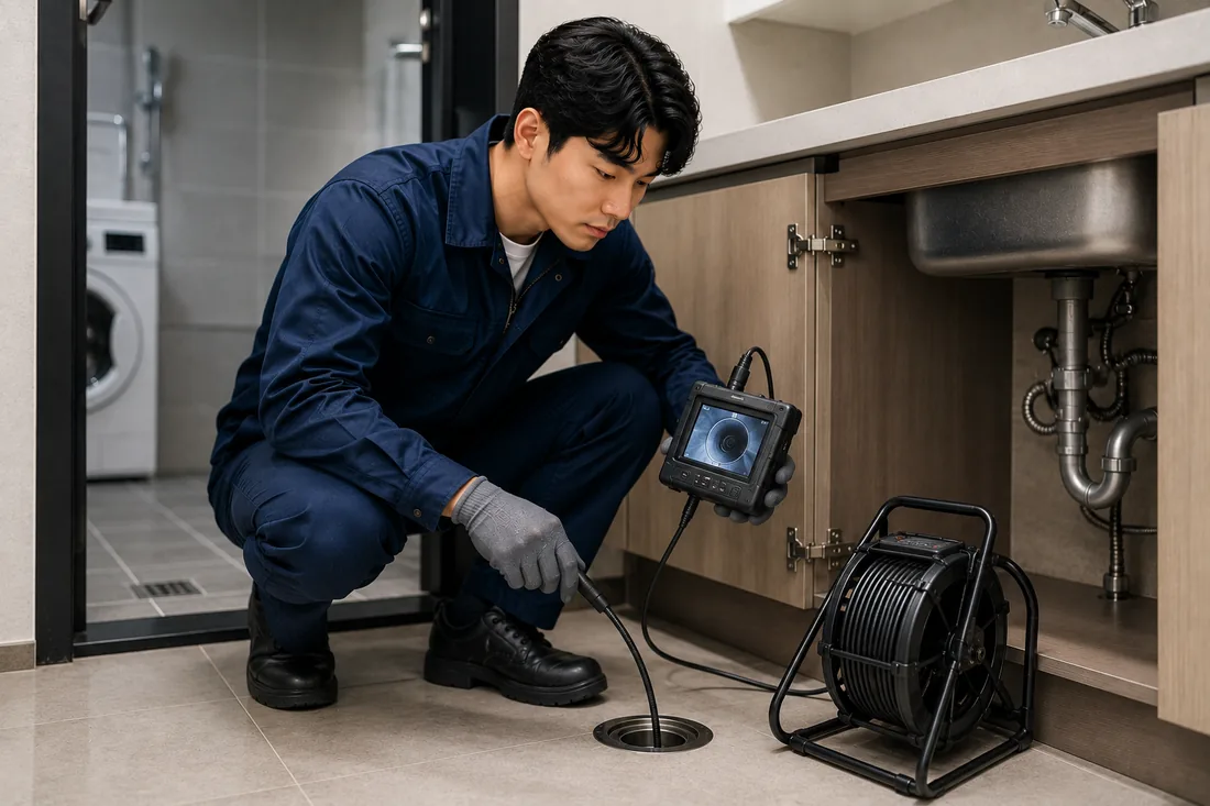 전곡읍 배관내시경 확인